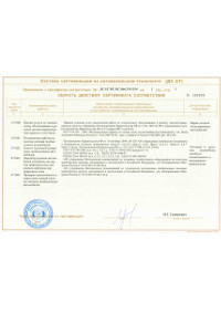 приложение к сертификату